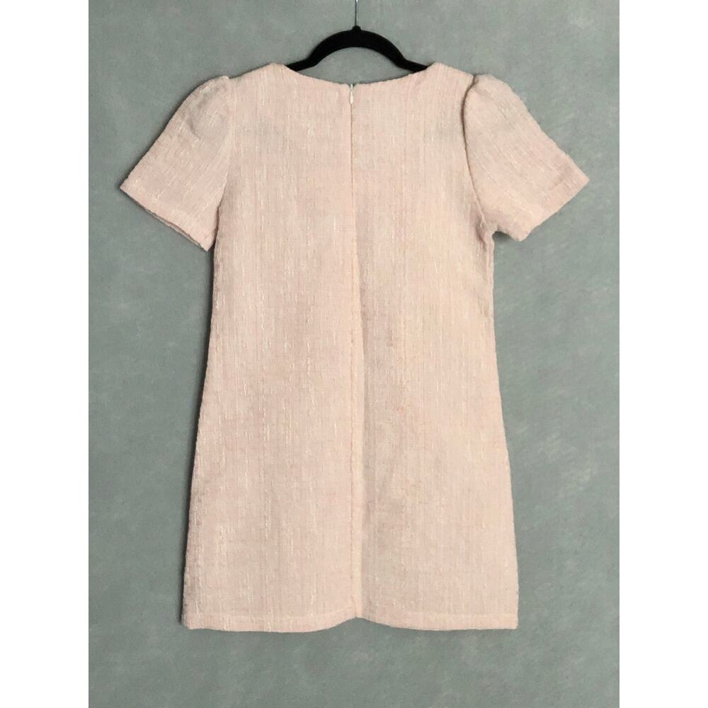J.ING Tweed Dress Faux Button Front Pink Women's Size S/M NEW - Picture 6 of 7
